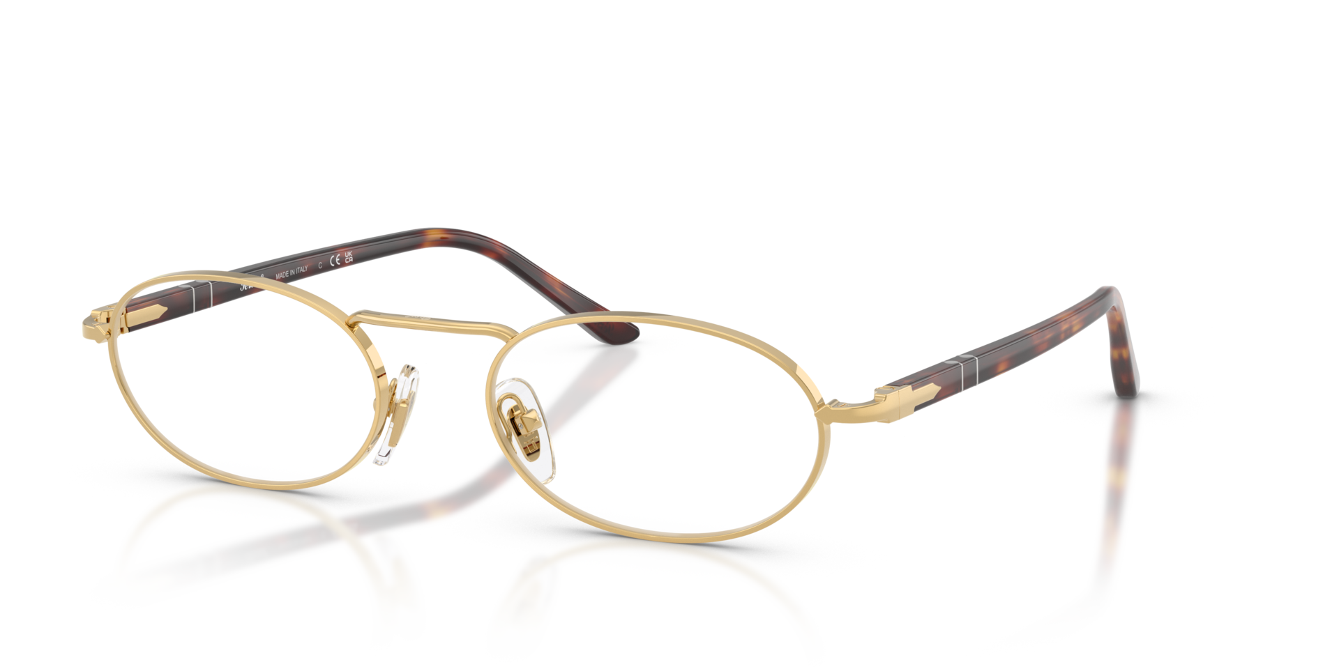 persol-po1023v-brillenfassung-oval-metall-80s image 1