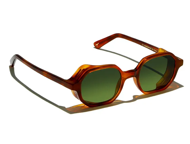 l-g-r-zanzibar-explorer-sonnenbrille-havana-chiaro-flat-green-g15 image 1