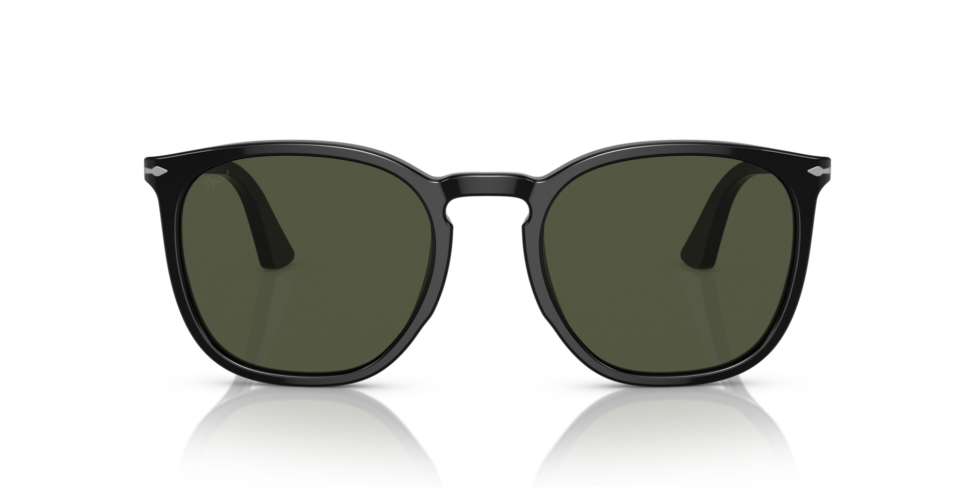 persol-po3316s-sonnenbrille-rund-mit-keyhole-steg-und-barberini-glas image 2