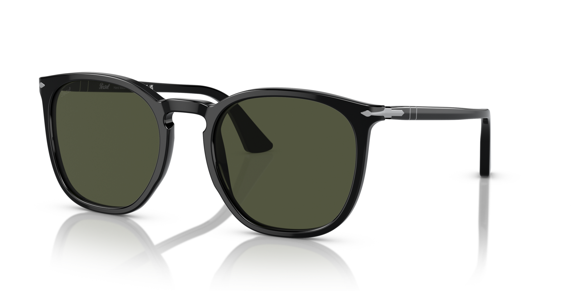 persol-po3316s-sonnenbrille-rund-mit-keyhole-steg-und-barberini-glas image 1