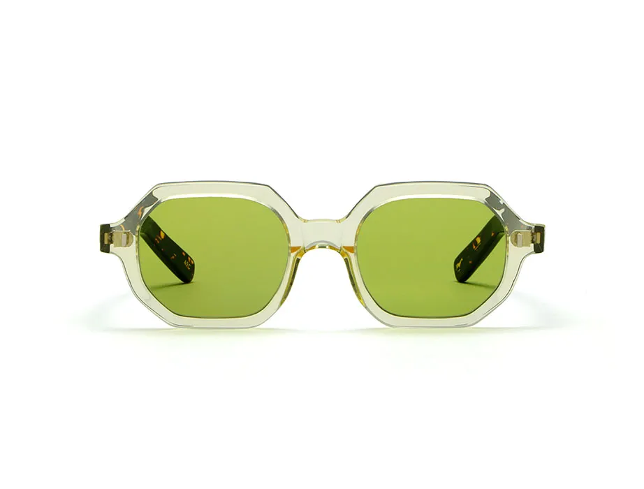 l-g-r-zanzibar-bold-sonnenbrille-champagne-havana-scuro-49c-green-vintage-photoc image 1