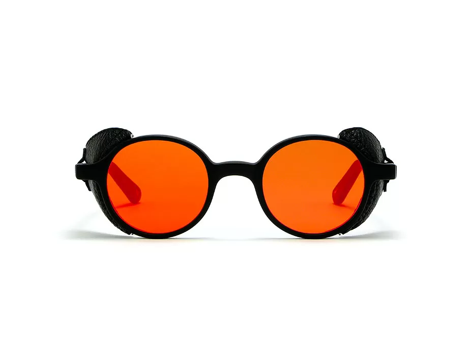 l-g-r-reunion-flap-sonnenbrille-black-matt-red-mirror image 2
