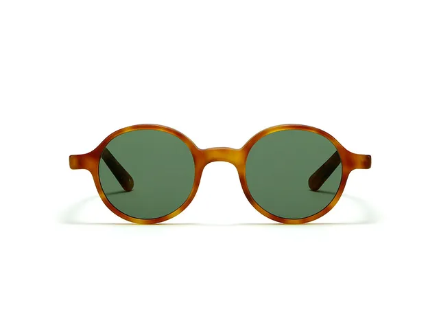 l-g-r-reunion-sonnenbrille-havana-chiaro-matt-flat-green-g15 image 1