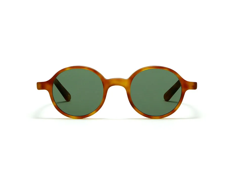 l-g-r-reunion-sonnenbrille-havana-chiaro-matt-flat-green-g15 image 1