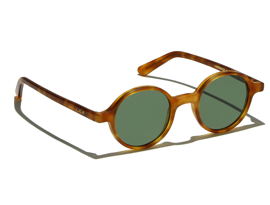 l-g-r-reunion-sonnenbrille-havana-chiaro-matt-flat-green-g15 image 2