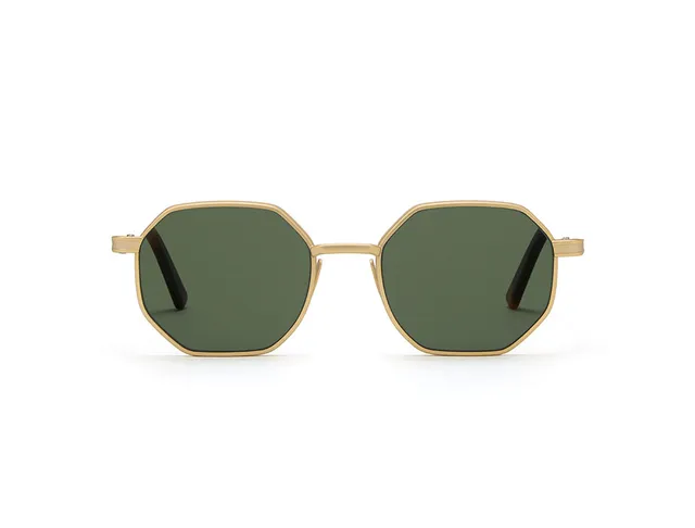 l-g-r-danakil-sonnenbrille-gold-matt-havana-maculato-39-flat-green-g15 image 1