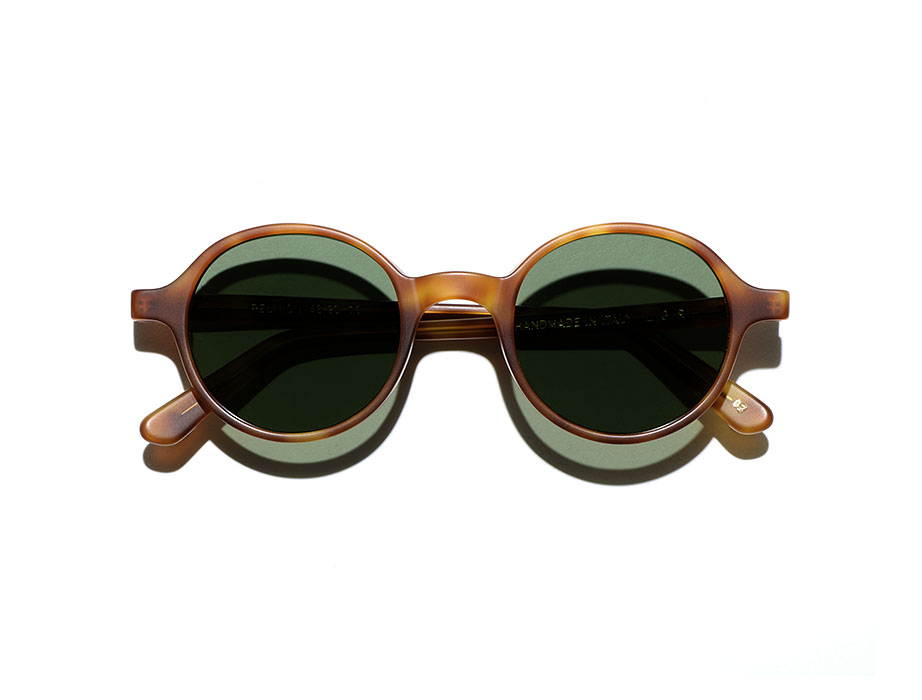 l-g-r-reunion-sonnenbrille-havana-chiaro-matt-flat-green-g15 image 3