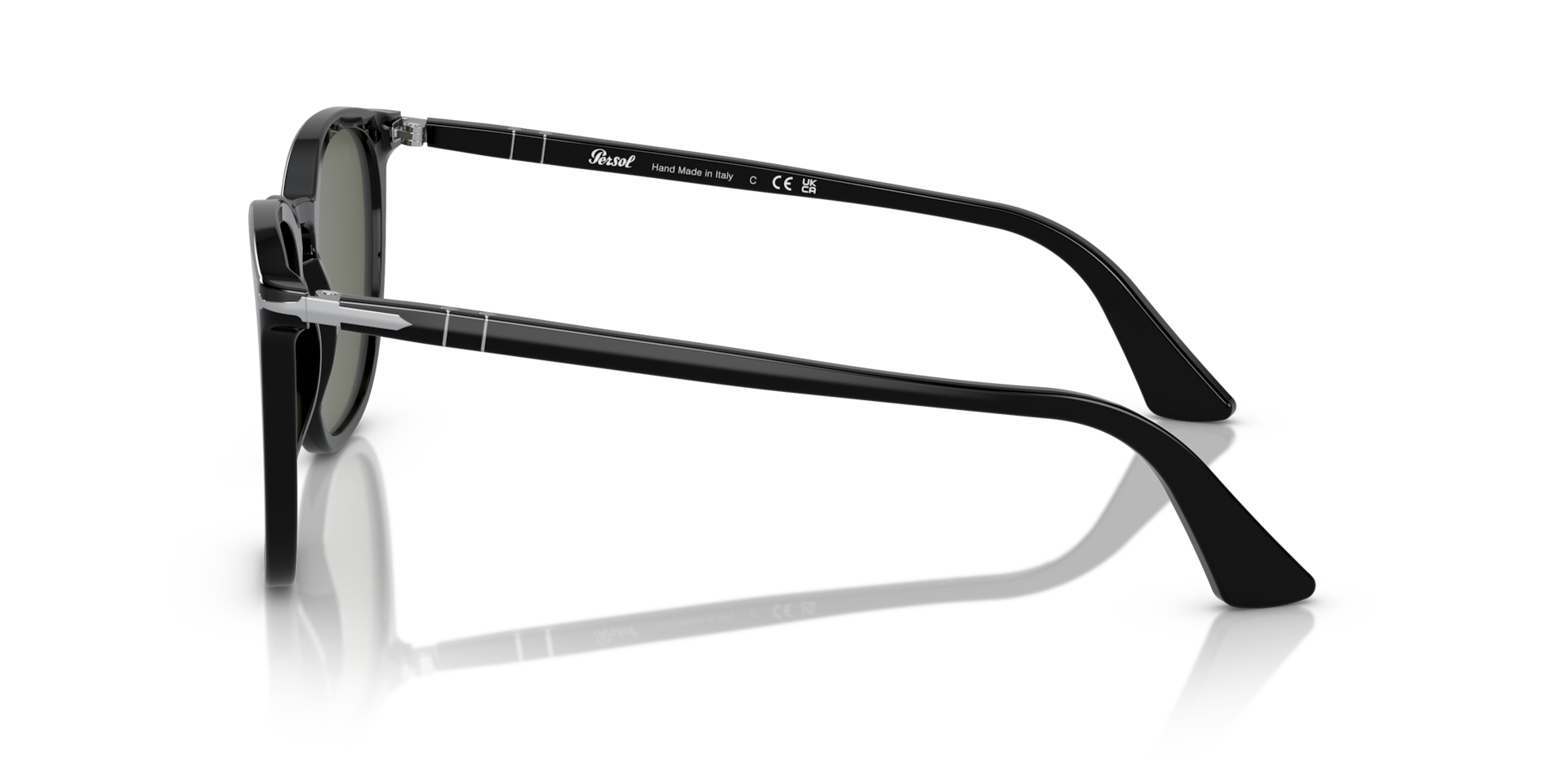 persol-po3316s-sonnenbrille-rund-mit-keyhole-steg-und-barberini-glas image 4