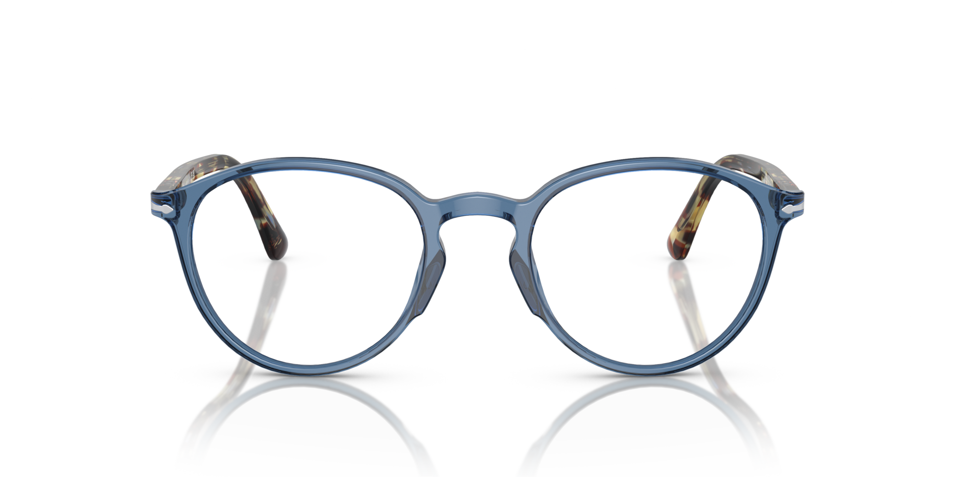 persol-po3218v-brille-acetat-in-transparent-blau-havana image 2
