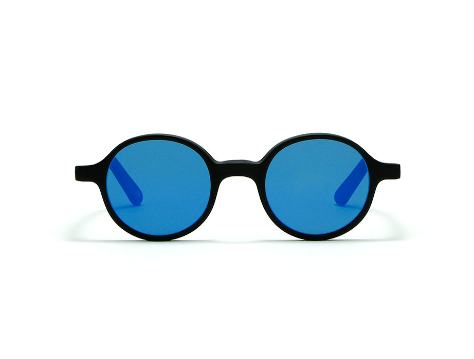 l-g-r-reunion-sonnenbrille-black-matt-22-flat-blue-mirror image 1