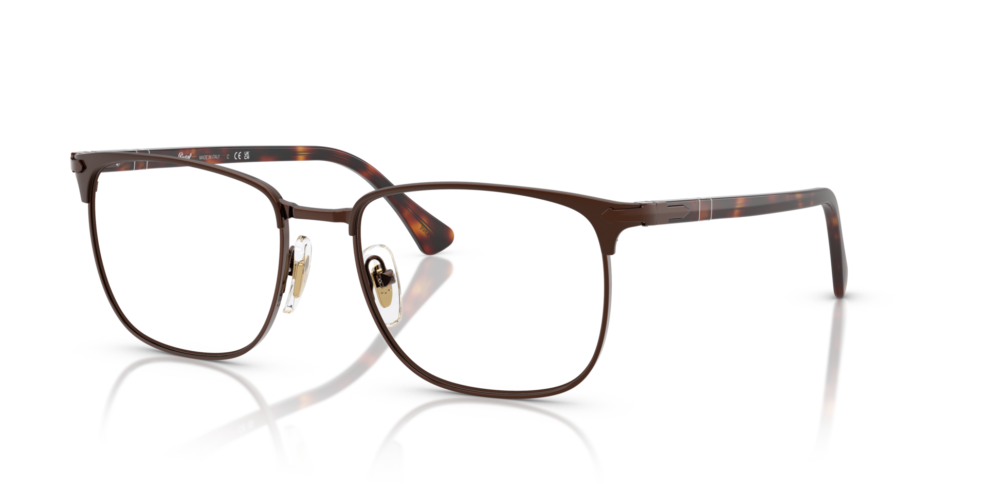 persol-po1021v-brille-square-metall-acetat image 1