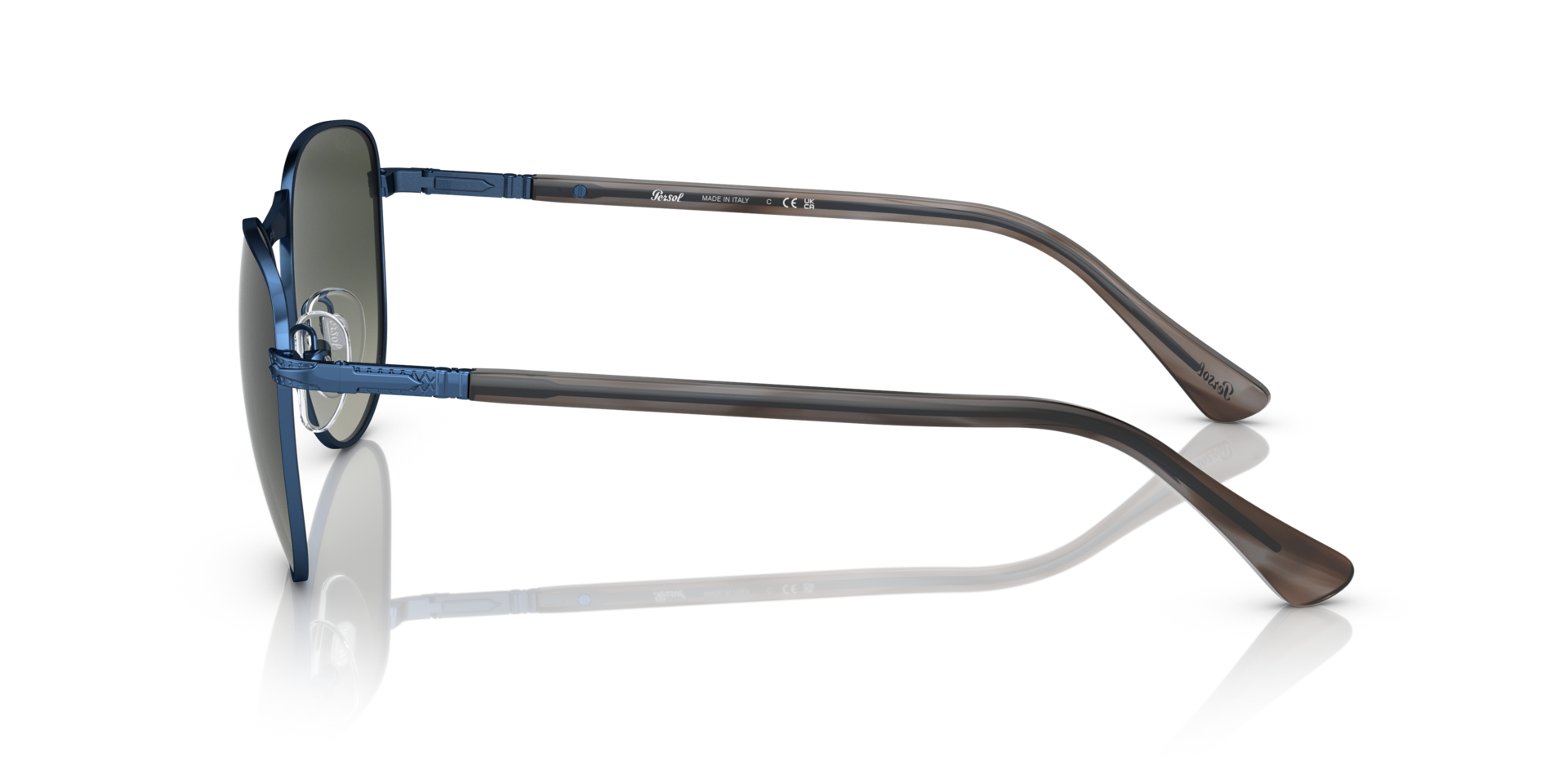 persol-po1002s-sonnenbrille-metall-mit-rautenmuster image 4