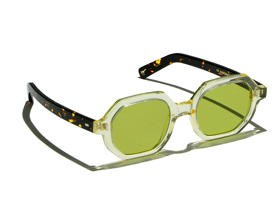 l-g-r-zanzibar-bold-sonnenbrille-champagne-havana-scuro-49c-green-vintage-photoc image 2