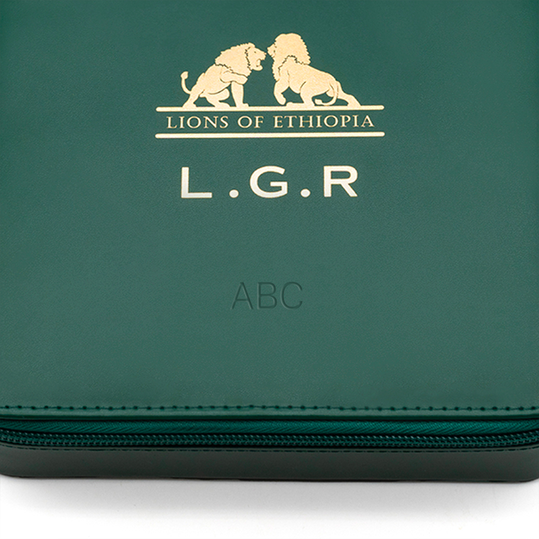 l-g-r-custom-engraving-travel-case-lions-of-ethiopia-brillenetui image 1