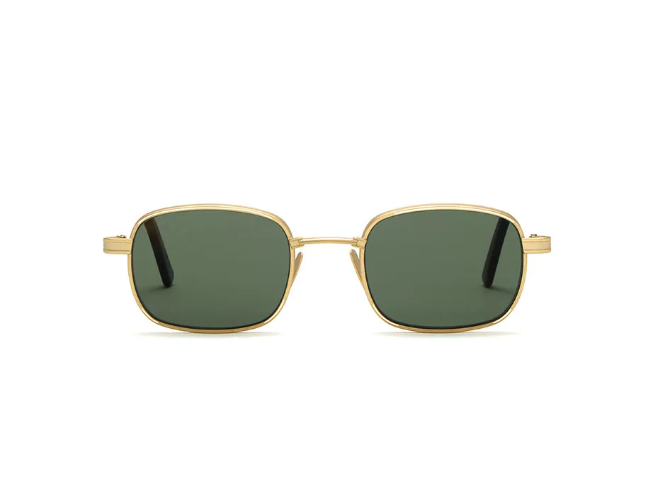 l-g-r-cactus-sonnenbrille-gold-matt-havana-maculato-39-flat-green-g15 image 1