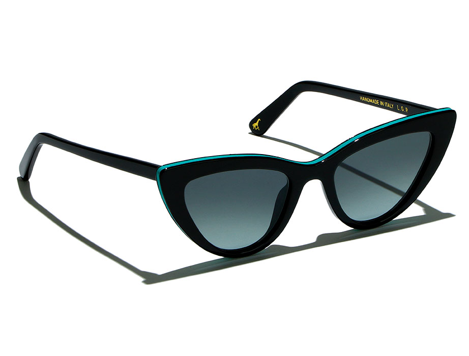 l-g-r-orchid-skin-sonnenbrille-black-blue-calypso-leather-85-grey-gradient image 1