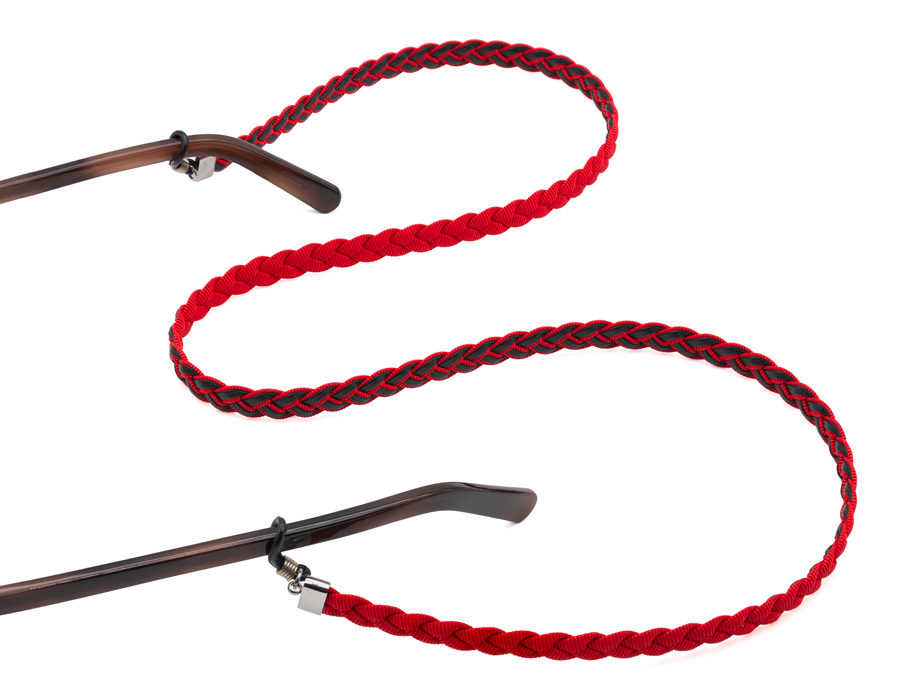 l-g-r-brillenkette-leder-black-red-leather image 1