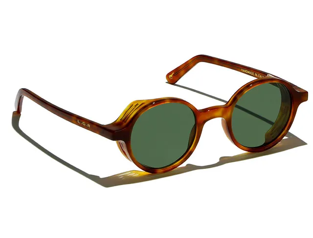 l-g-r-reunion-explorer-sonnenbrille-havana-chiaro-02-flat-green-g15 image 1
