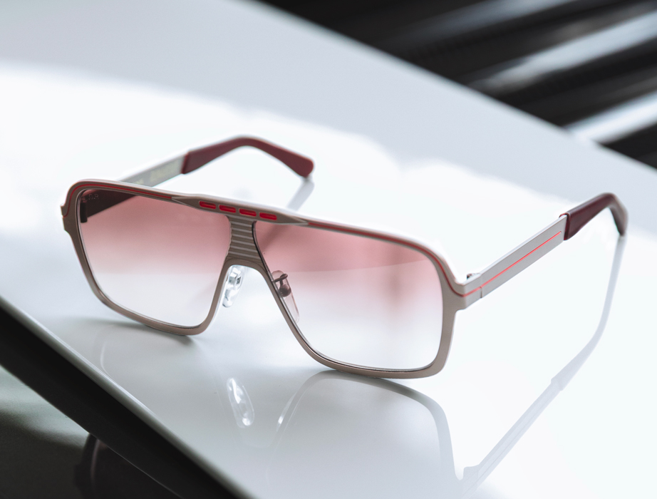 l-g-r-runabout-l-g-r-x-bertone-sonnenbrille-mask-metal-silver-red-grey-gradient image 5