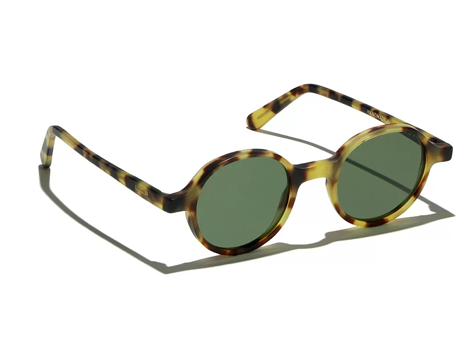 l-g-r-reunion-sonnenbrille-havana-tartarugato-matt-23-flat-green-g15 image 2