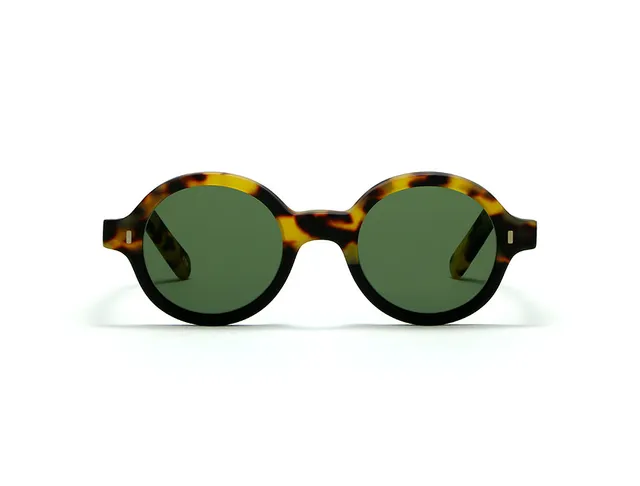 l-g-r-reunion-bold-sonnenbrille-black-matt-havana-23b-green-g15 image 1