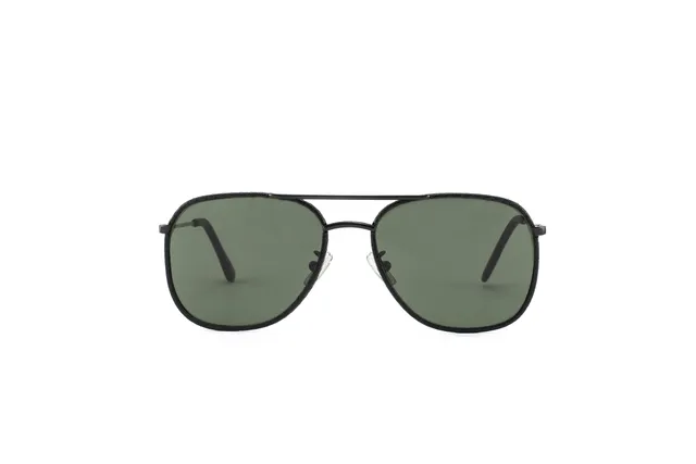 l-g-r-rabat-sonnenbrille-black-leather-black-01-dark-green-g15 image 1