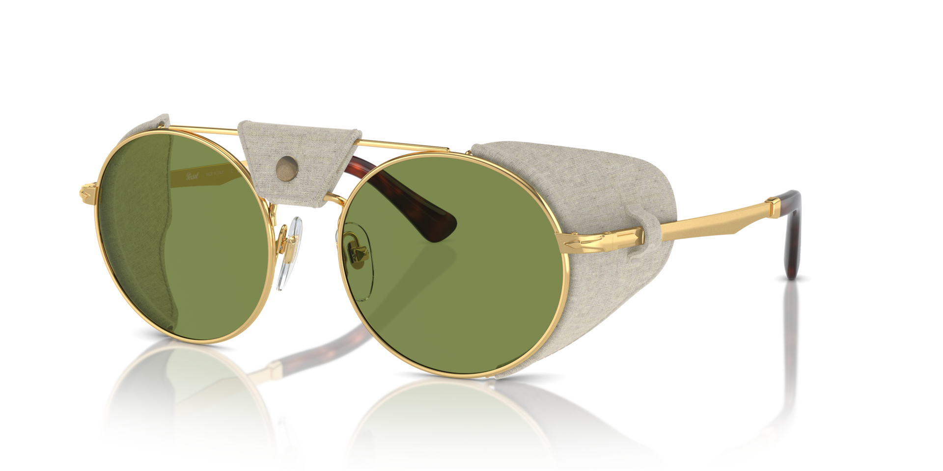 persol-po2496sz-protector-sonnenbrille-rund-gold-mit-gr-n image 1