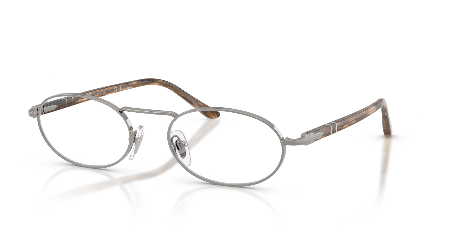 persol-po1023v-korrektionsbrille-oval-metall-havana image 1