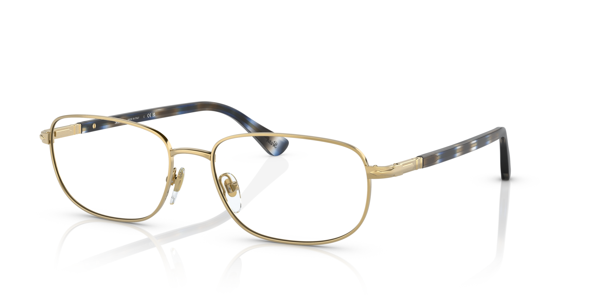 persol-po1005v-brille-metall-rechteck-mit-acetat-b-gel image 1