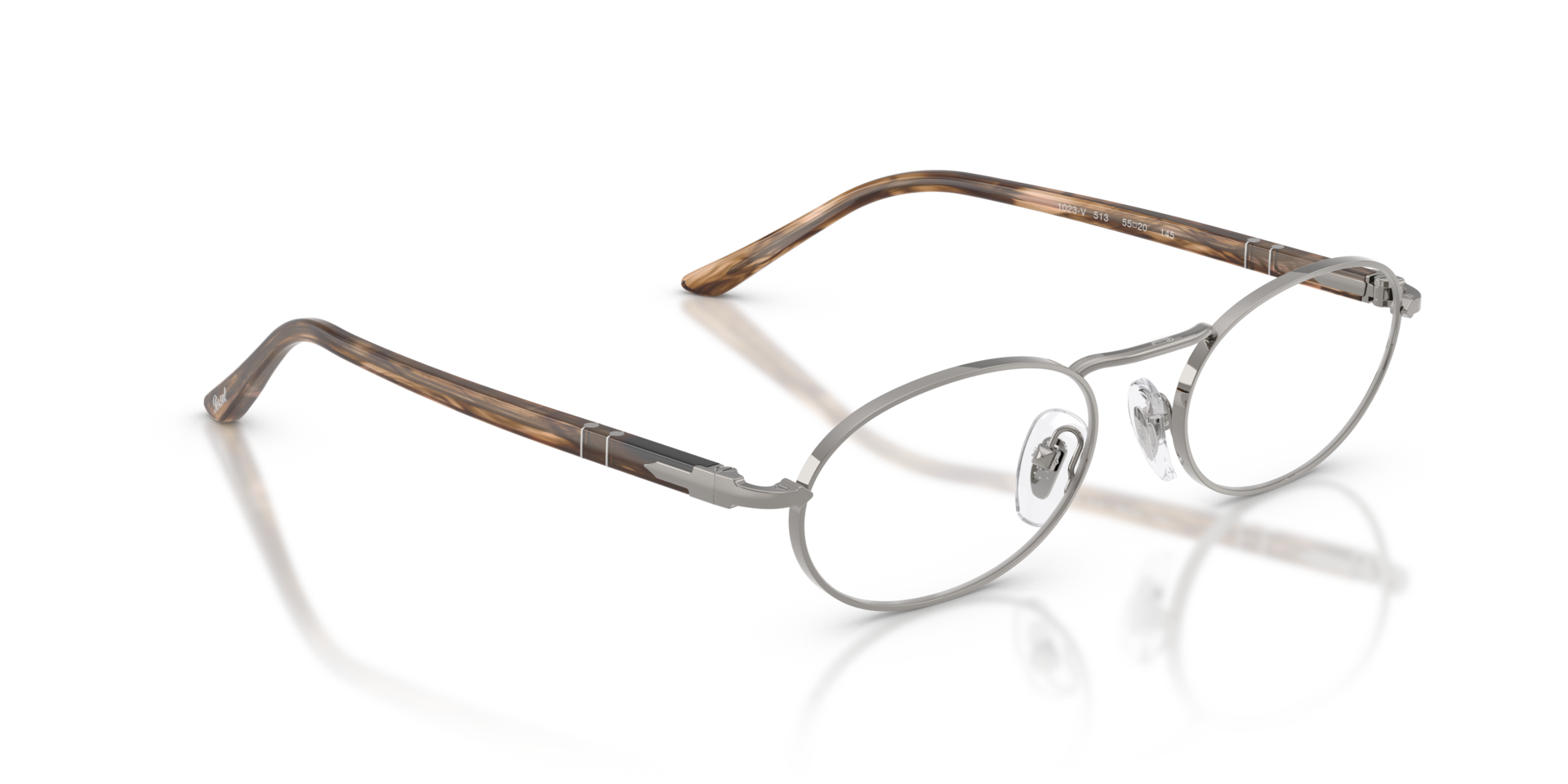 persol-po1023v-korrektionsbrille-oval-metall-havana image 3